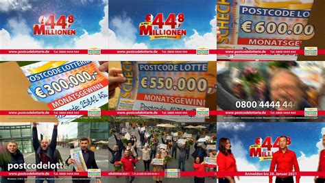 postleitzahl lotterie werbung